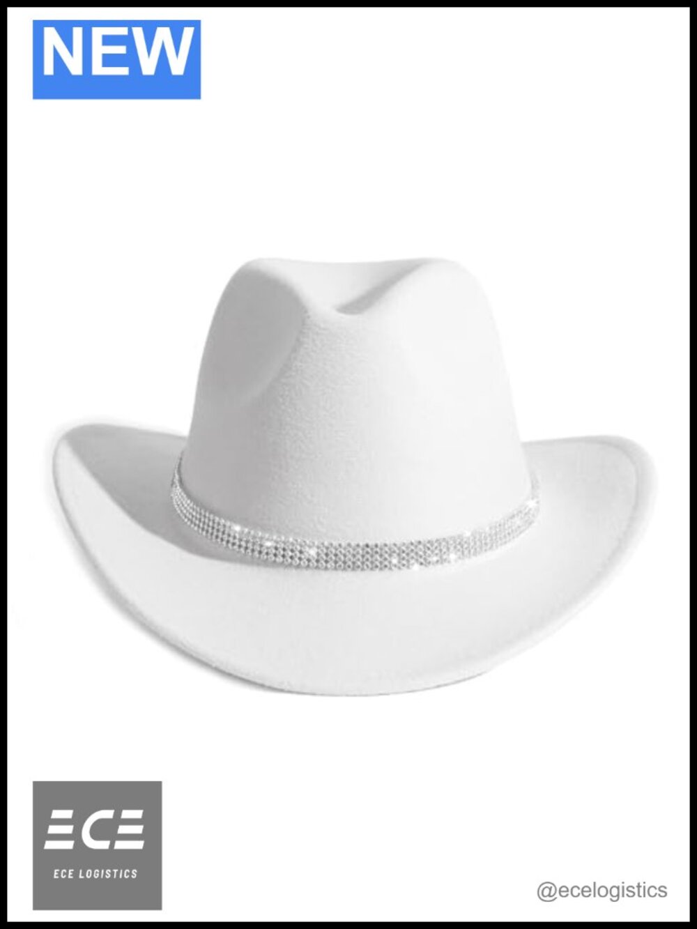 Rhinestone Cowgirl Hat Bling Wide Brim Cowboy Hat